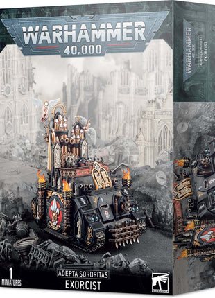 Dit is een afbeelding van het miniatuur Exorcist- Adepta Sororitas voor het spel Warhammer, te koop bij Tabletop Miniature Wargames spellenwinkel Speldorado in delft