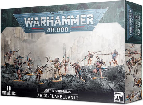 Dit is een afbeelding van het miniatuur Arco-Flagellants- Adepta Sororitas voor het spel Warhammer, te koop bij Tabletop Miniature Wargames spellenwinkel Speldorado in delft