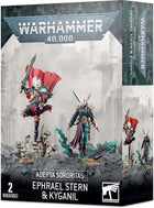 Dit is een afbeelding van het miniatuur Ephrael Stern & Kyganil - Adepta Sororitas voor het spel Warhammer, te koop bij Tabletop Miniature Wargames spellenwinkel Speldorado in delft