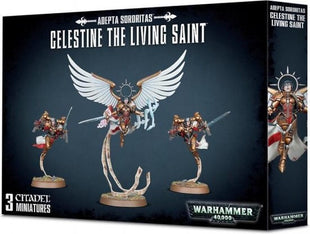 Warhammer 40.000 Celestine Living Saint- Adepta Sororitas – 40K miniaturen set 