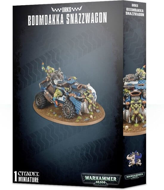 Dit is een foto van het spel Boomdakka Snazzwagon - Orks te koop bij Speldorado Spellenwinkel Delft
