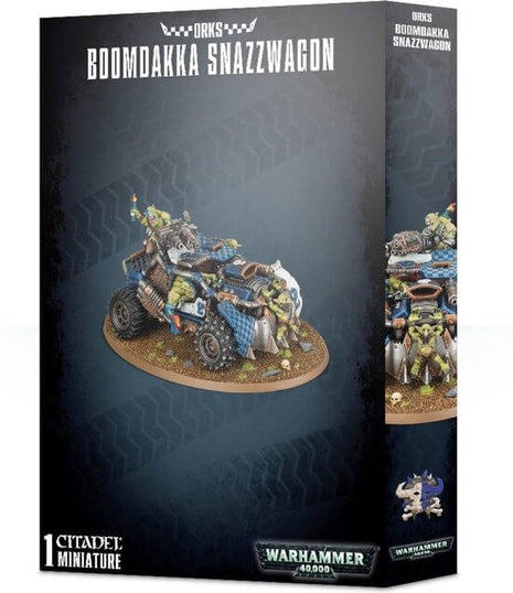 Dit is een afbeelding van het miniatuur Boomdakka Snazzwagon - Orks voor het spel Warhammer, te koop bij Tabletop Miniature Wargames spellenwinkel Speldorado in delft