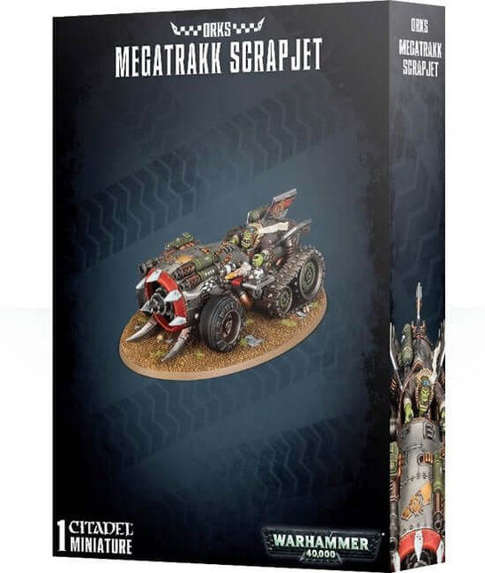 Dit is een foto van het spel Megatrakk Scrapjet - Orks te koop bij Speldorado Spellenwinkel Delft