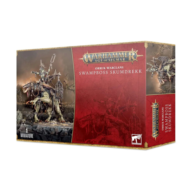 Dit is een foto van het spel Swampboss Skumdrekk - Orruk Warclans te koop bij Speldorado Spellenwinkel Delft