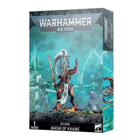 Dit is een afbeelding van het miniatuur Avatar Of Khaine - Aeldari voor het spel Warhammer, te koop bij Tabletop Miniature Wargames spellenwinkel Speldorado in delft