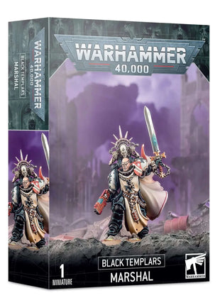 Dit is een afbeelding van het miniatuur Marshal - Black Templars voor het spel Warhammer, te koop bij Tabletop Miniature Wargames spellenwinkel Speldorado in delft