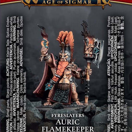 Dit is een foto van het spel Auric Flamekeeper - Fyreslayers te koop bij Speldorado Spellenwinkel Delft
