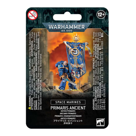 Dit is een afbeelding van het miniatuur Primaris Ancient - Space Marines voor het spel Warhammer, te koop bij Tabletop Miniature Wargames spellenwinkel Speldorado in delft
