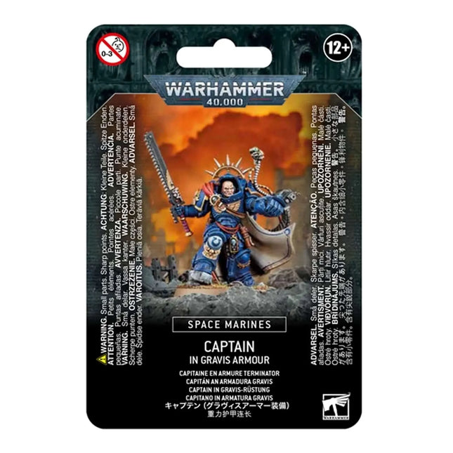 Dit is een foto van het spel Captain In Gravis Armour - Space Marines te koop bij Speldorado Spellenwinkel Delft