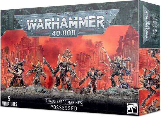 Dit is een foto van het spel Possessed - Chaos Space Marines te koop bij Speldorado Spellenwinkel Delft