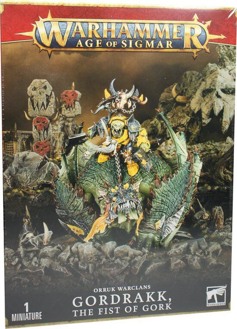 Dit is een afbeelding van het miniatuur Gordrakk The Fist Of Gork - Orruk Warclans voor het spel Warhammer, te koop bij Tabletop Miniature Wargames spellenwinkel Speldorado in delft