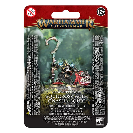 Dit is een foto van het spel Squigboss With Gnasha-Squig - Gloomspite Gitz te koop bij Speldorado Spellenwinkel Delft