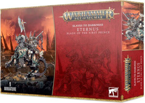 Dit is een afbeelding van het miniatuur Eternus Blade Of The First Prince - Slaves to Darkness voor het spel Warhammer, te koop bij Tabletop Miniature Wargames spellenwinkel Speldorado in delft