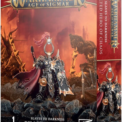 Dit is een foto van het spel Exalted Hero Of Chaos - Slaves to Darkness te koop bij Speldorado Spellenwinkel Delft