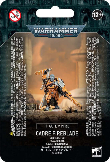 Dit is een afbeelding van het miniatuur Cadre Fireblade - Tau Empire voor het spel Warhammer, te koop bij Tabletop Miniature Wargames spellenwinkel Speldorado in delft