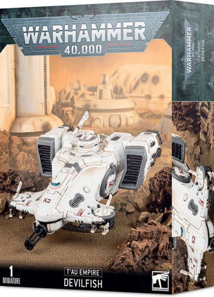 Dit is een afbeelding van het miniatuur Hammerhead Gunship - Tau Empire voor het spel Warhammer, te koop bij Tabletop Miniature Wargames spellenwinkel Speldorado in delft