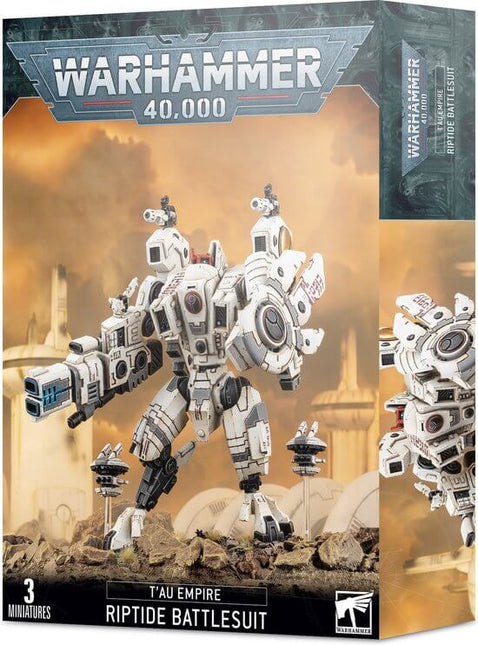 Dit is een foto van het spel Riptide Battlesuit - Tau Empire te koop bij Speldorado Spellenwinkel Delft