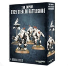Dit is een afbeelding van het miniatuur Stealth Battlesuits - Tau Empire voor het spel Warhammer, te koop bij Tabletop Miniature Wargames spellenwinkel Speldorado in delft