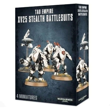 Dit is een afbeelding van het miniatuur Stealth Battlesuits - Tau Empire voor het spel Warhammer, te koop bij Tabletop Miniature Wargames spellenwinkel Speldorado in delft