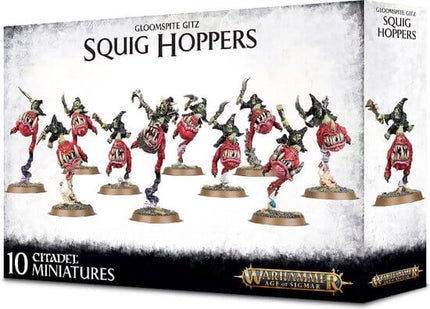 Dit is een foto van het spel Squig Hoppers - Gloomspite Gitz te koop bij Speldorado Spellenwinkel Delft