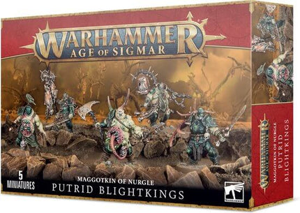 Dit is een foto van het spel Putrid Blightkings - Maggotkin of Nurgle te koop bij Speldorado Spellenwinkel Delft