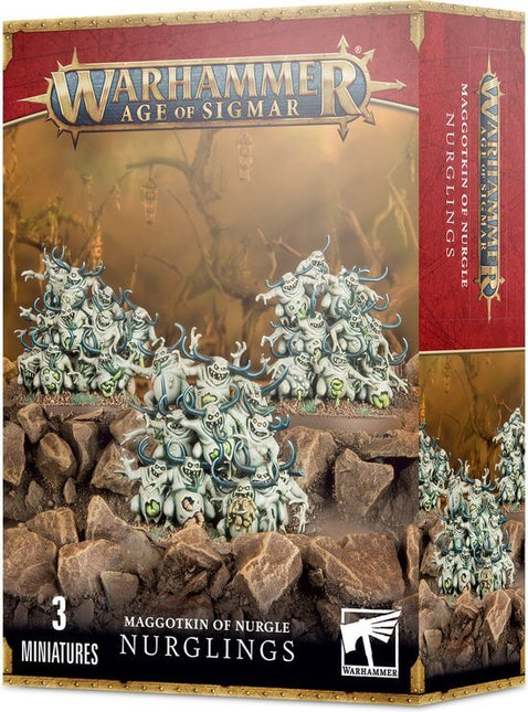 Dit is een foto van het spel Nurglings - Maggotkin of Nurgle te koop bij Speldorado Spellenwinkel Delft
