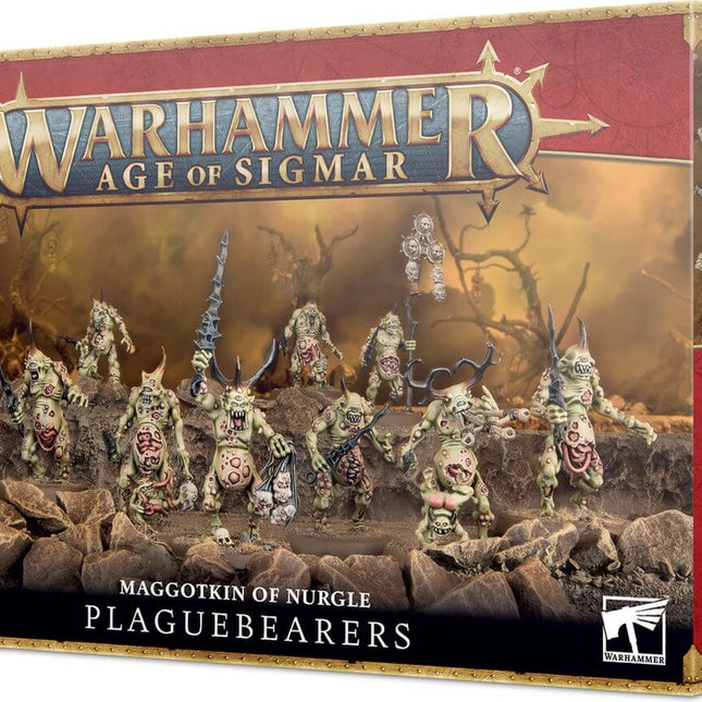 Dit is een foto van het spel Plaguebearers - Maggotkin of Nurgle te koop bij Speldorado Spellenwinkel Delft