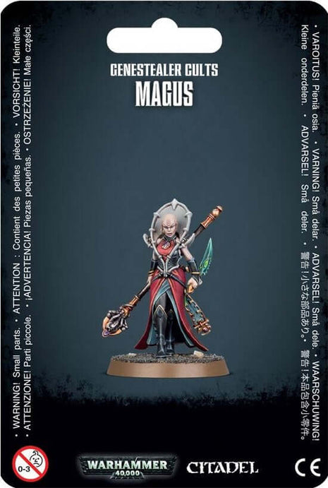 Dit is een afbeelding van het miniatuur Magus - Genestealer Cults voor het spel Warhammer, te koop bij Tabletop Miniature Wargames spellenwinkel Speldorado in delft