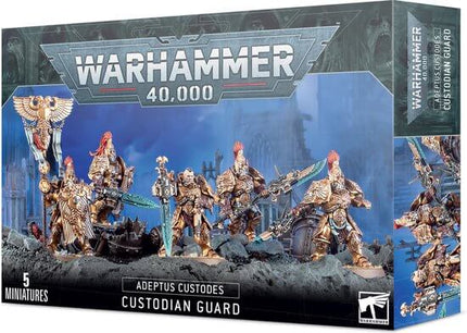 Dit is een foto van het spel Custodian Guard - ADEPTUS CUSTODES te koop bij Speldorado Spellenwinkel Delft