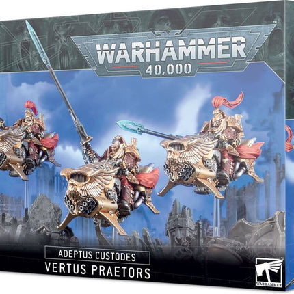 Dit is een foto van het spel Vertus Praetors - ADEPTUS CUSTODES te koop bij Speldorado Spellenwinkel Delft