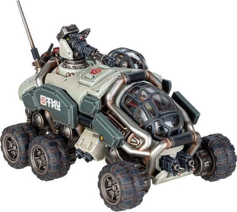 Dit is een afbeelding van het miniatuur Sagitaur - Leagues of Votann voor het spel Warhammer, te koop bij Tabletop Miniature Wargames spellenwinkel Speldorado in delft