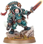 Dit is een afbeelding van het miniatuur Uthar The Destined - Leagues of Votann voor het spel Warhammer, te koop bij Tabletop Miniature Wargames spellenwinkel Speldorado in delft