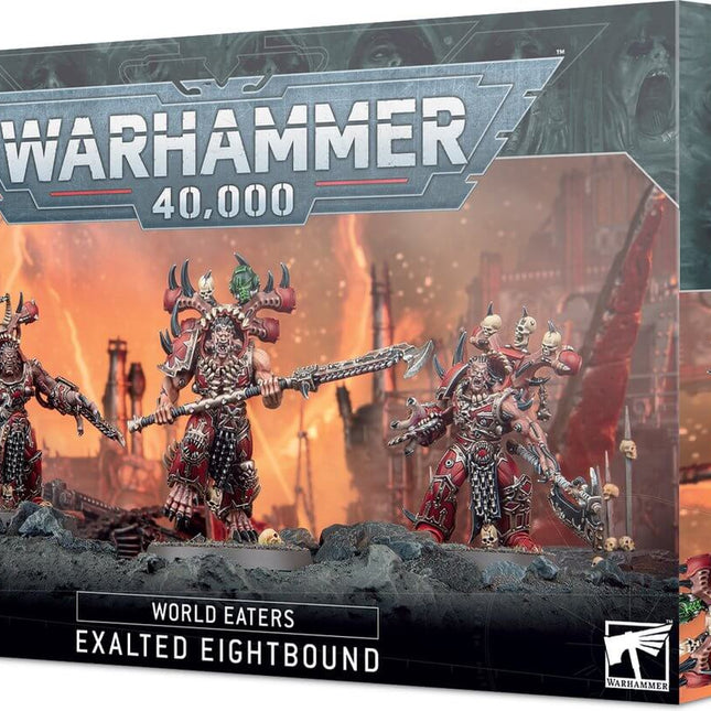 Dit is een foto van het spel World Eaters exalted Eightbound - Chaos Space Marines te koop bij Speldorado Spellenwinkel Delft