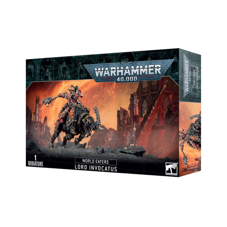 Dit is een afbeelding van het miniatuur lord Invocatus - World Eaters voor het spel Warhammer, te koop bij Tabletop Miniature Wargames spellenwinkel Speldorado in delft