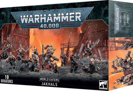 Dit is een afbeelding van het miniatuur Jakhals - World Eaters voor het spel Warhammer, te koop bij Tabletop Miniature Wargames spellenwinkel Speldorado in delft