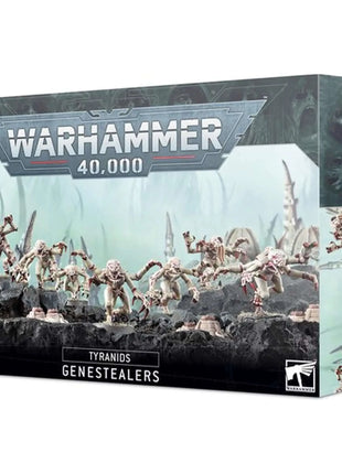 Dit is een afbeelding van het miniatuur Genestealers - Tyranids voor het spel Warhammer, te koop bij Tabletop Miniature Wargames spellenwinkel Speldorado in delft