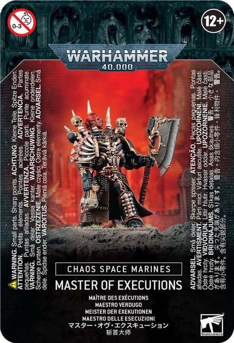 Dit is een afbeelding van het miniatuur Master Of Executions - Chaos Space Marines voor het spel Warhammer, te koop bij Tabletop Miniature Wargames spellenwinkel Speldorado in delft