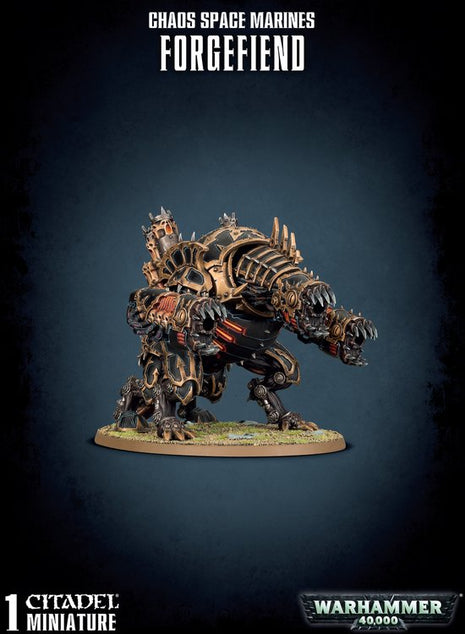 Dit is een afbeelding van het miniatuur Forgefiend - Chaos Space Marines voor het spel Warhammer, te koop bij Tabletop Miniature Wargames spellenwinkel Speldorado in delft