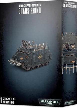 Dit is een afbeelding van het miniatuur Rhino - Chaos Space Marines voor het spel Warhammer, te koop bij Tabletop Miniature Wargames spellenwinkel Speldorado in delft