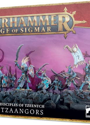 Dit is een afbeelding van het miniatuur Tzaangors - Disciples of Tzeetch voor het spel Warhammer, te koop bij Tabletop Miniature Wargames spellenwinkel Speldorado in delft