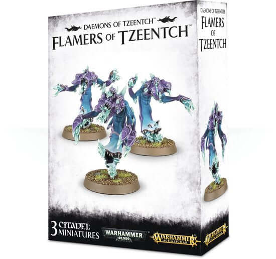 Dit is een foto van het spel Flamers Of Tzeentch - Chaos Daemons te koop bij Speldorado Spellenwinkel Delft