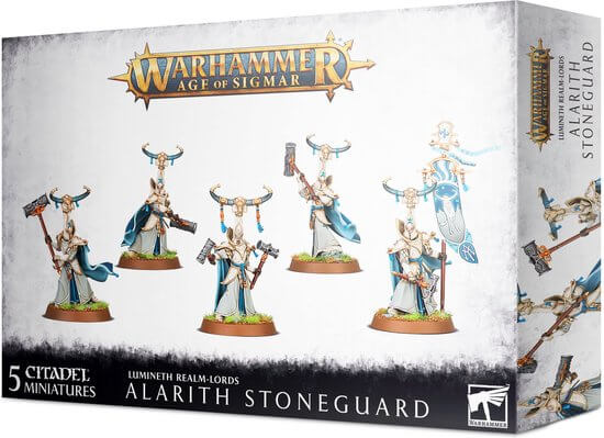 Dit is een foto van het spel Alarith Stoneguard - Lumineth Realm Lords te koop bij Speldorado Spellenwinkel Delft