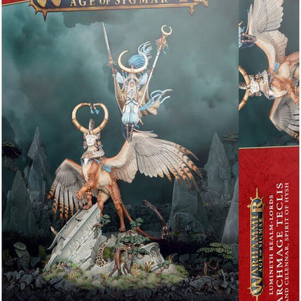 Dit is een foto van het spel archmage-teclis - lumineth realm lords te koop bij Speldorado Spellenwinkel Delft