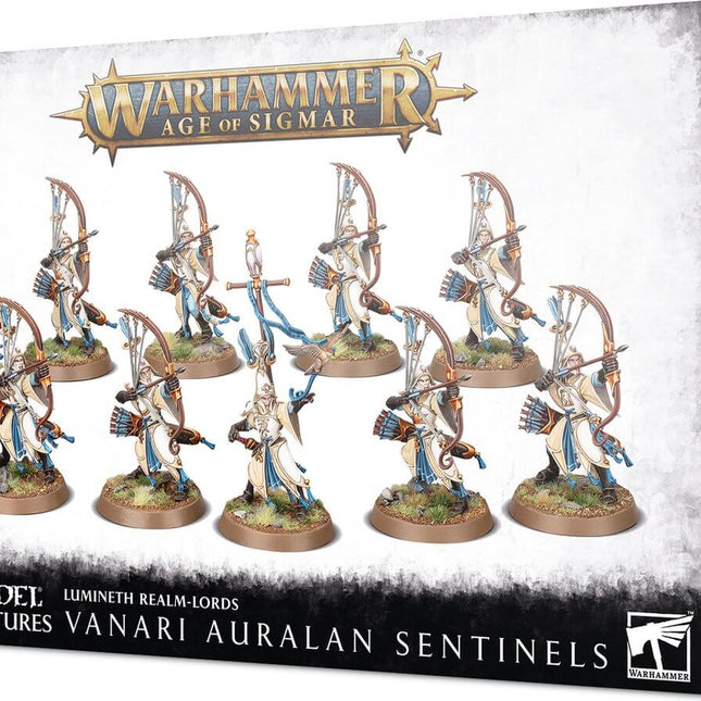 Dit is een foto van het spel Anari Auralan Sentinels - Lumineth Realm Lords te koop bij Speldorado Spellenwinkel Delft