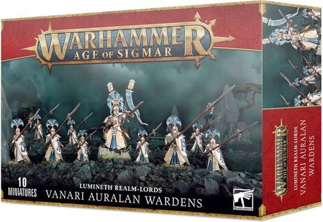 Dit is een afbeelding van het miniatuur Vanari Auralan Wardens - Lumineth Realm Lords voor het spel Warhammer, te koop bij Tabletop Miniature Wargames spellenwinkel Speldorado in delft