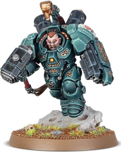 Dit is een afbeelding van het miniatuur Einhyr Champion - Leagues of Votann voor het spel Warhammer, te koop bij Tabletop Miniature Wargames spellenwinkel Speldorado in delft