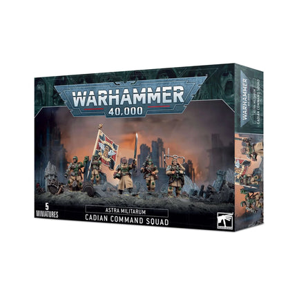 Dit is een foto van het spel Cadian Command Squad - Astra Militarum te koop bij Speldorado Spellenwinkel Delft