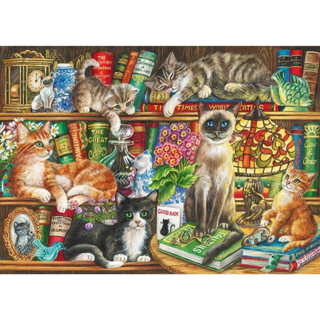Dit is een foto van het spel Puss In Books te koop bij Speldorado Spellenwinkel Delft