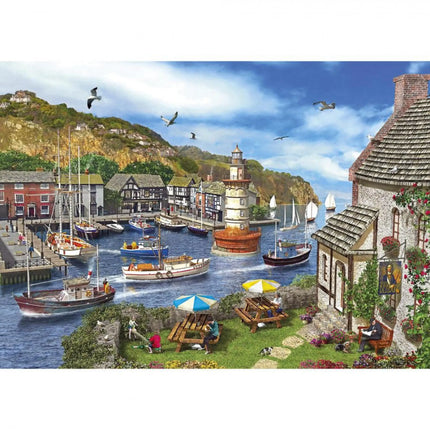 Dit is een foto van het spel Lighthouse Bay te koop bij Speldorado Spellenwinkel Delft