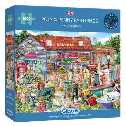 Dit is een foto van het spel Pots & Penny Farthings te koop bij Speldorado Spellenwinkel Delft